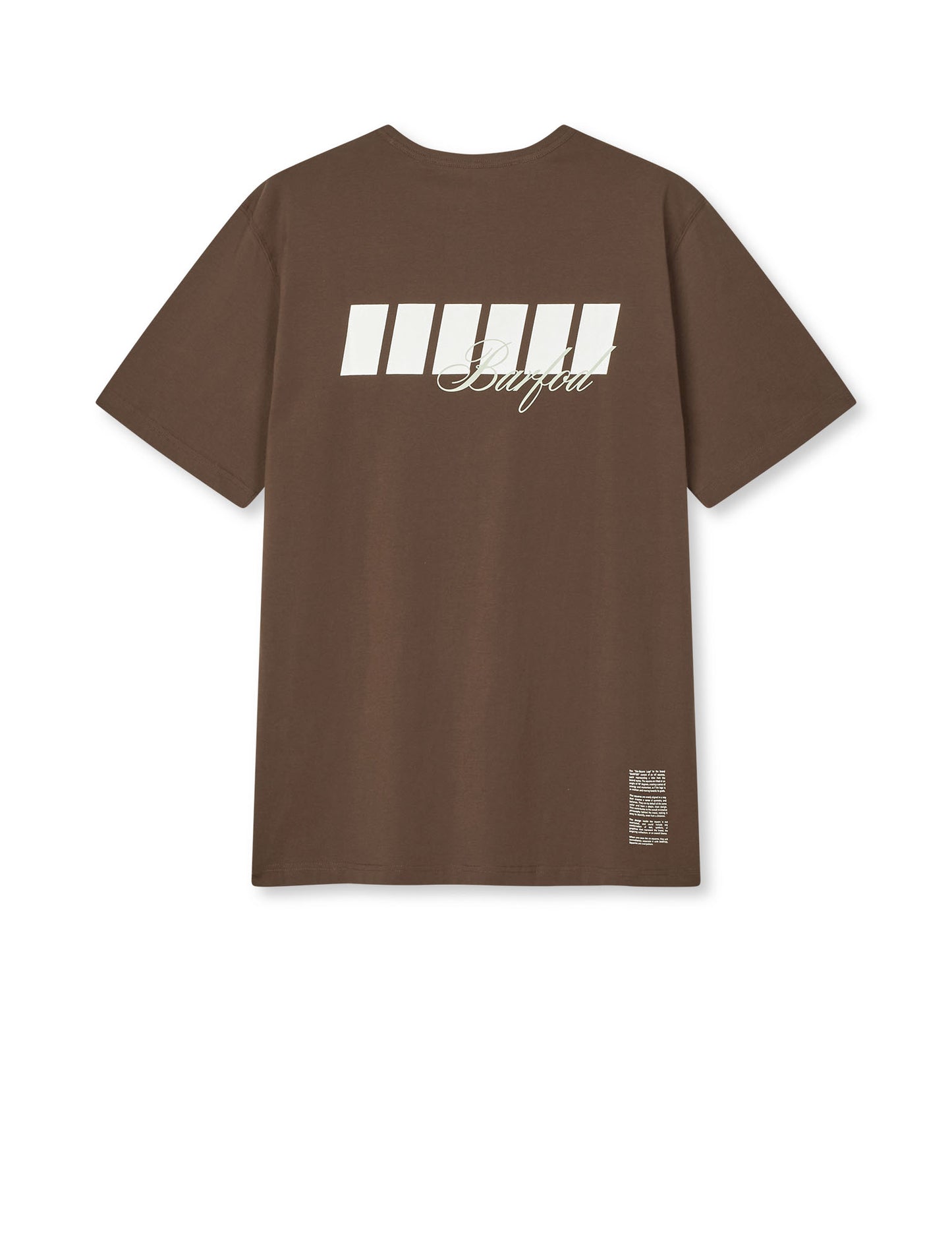 Six-square T-shirt Brown